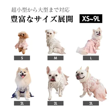 豊富なサイズ展開