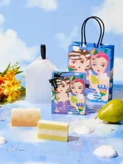 夏の新作と新発売の6層泡立てネットがセットになったサマーギフト