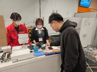 (2)現地型寄附の様子