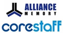 Alliance Memory, Inc.、コアスタッフ株式会社のロゴ