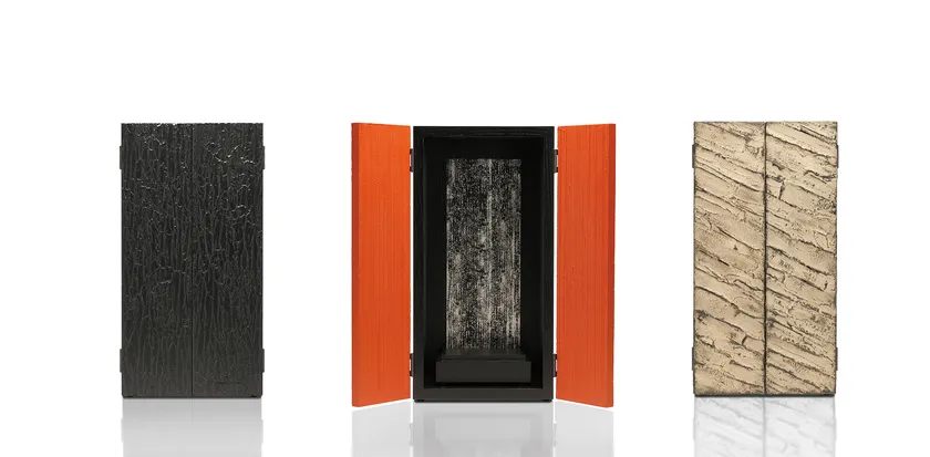 左から「時跡 黒」「時跡 朱」「時跡 錆」