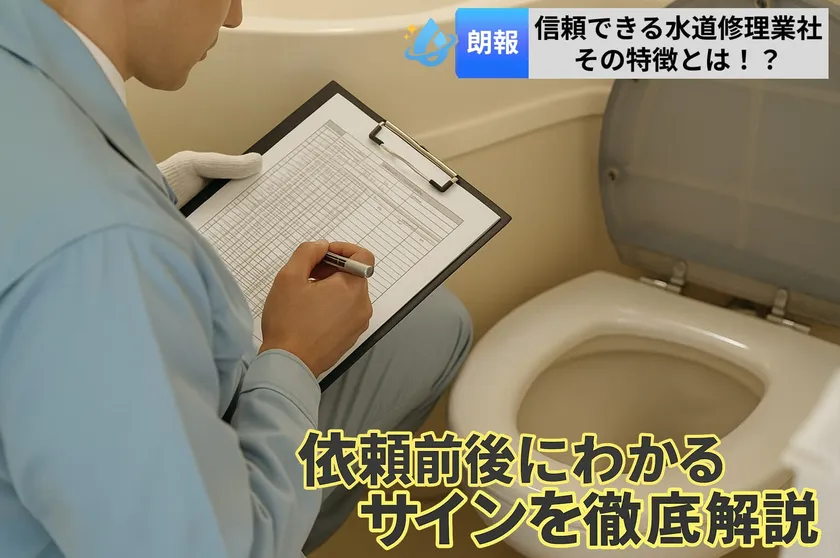 優良水道修理業者の選び方