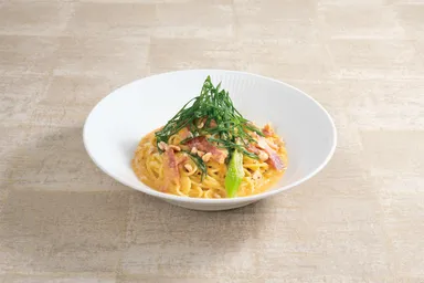 落花生カルボナーラ