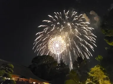 お盆の夜空を彩る慰霊花火2