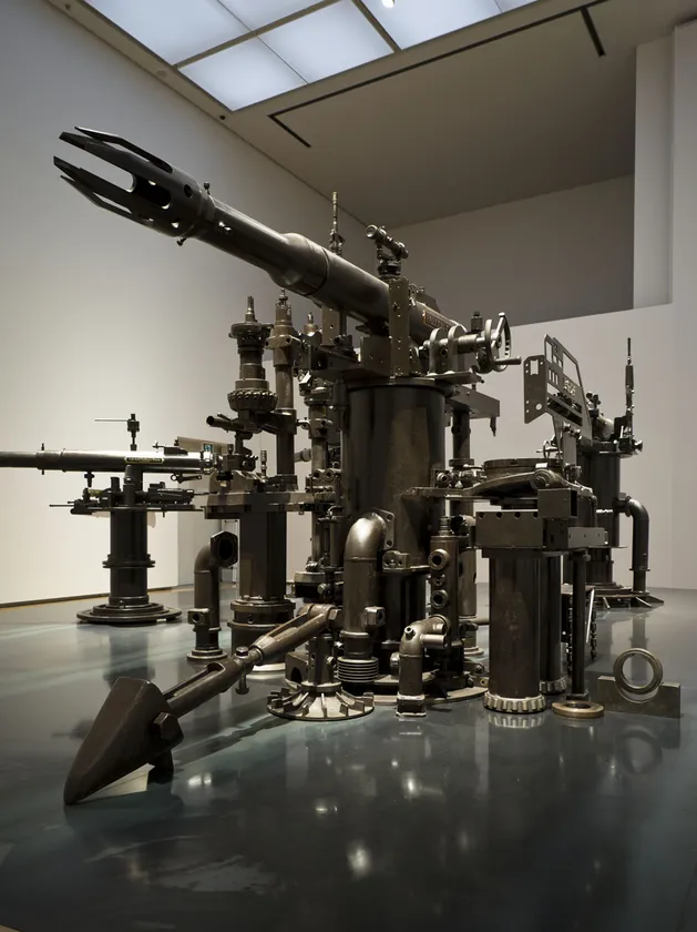 榎忠氏の作品の特別展示