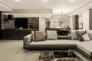 【コーディネート事例】イタリアンモダン家具でゆったりと過ごすリビングダイニングルーム