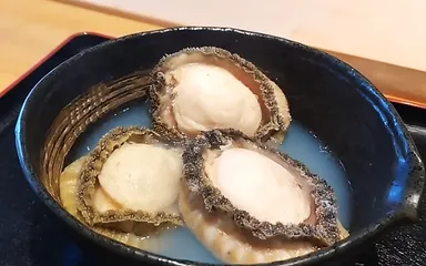 蒸し鮑(夜メニュー)