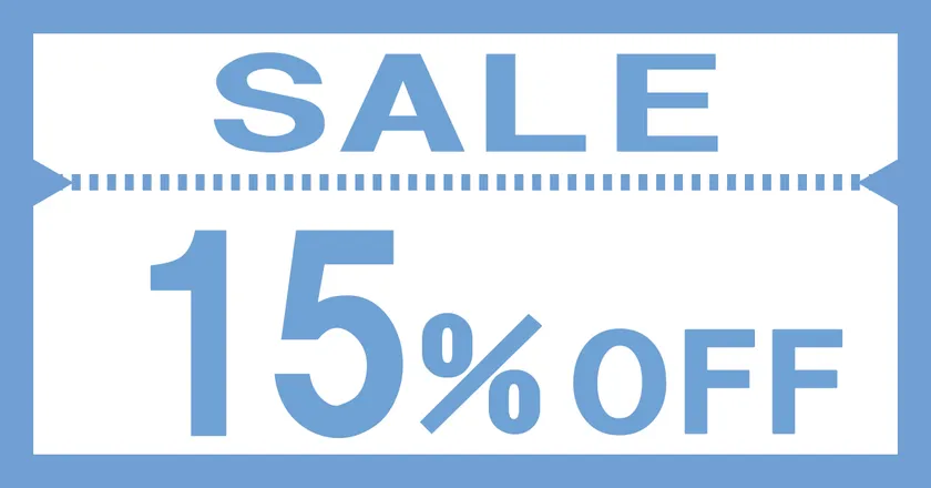15%OFFセール