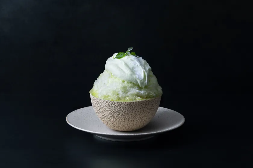 ふわふわ・かきメロン~メロンプリン入り~