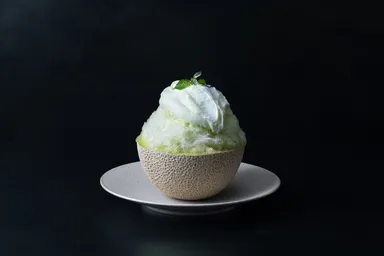 ふわふわ・かきメロン～メロンプリン入り～