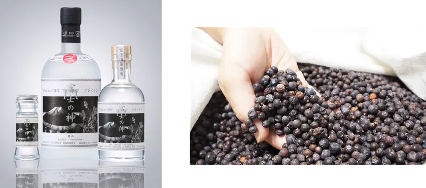 (左)「富士の神 開山」 (右)ジュニパーベリー