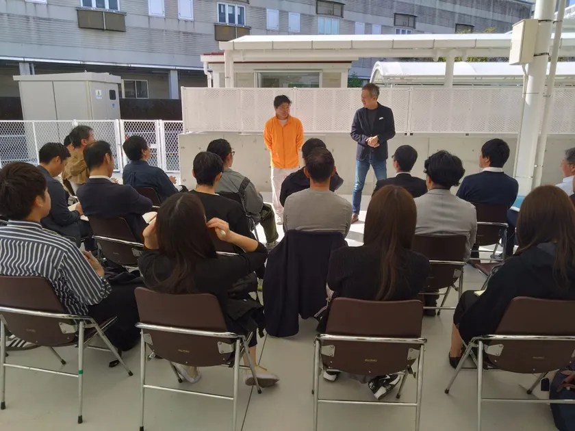 たけすい研修の様子2(研修課題の提示と館長のV字回復の取り組み)