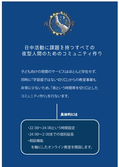 夜ふかし教室概要