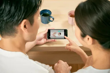 赤ちゃんをしっかり見守る多数の機能