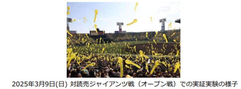 阪神甲子園球場では2026年シーズンから
「ラッキーセブン」のジェット風船演出
及び販売を再開します
～ファンと共に紡ぐ、
環境にやさしい新時代のジェット風船～
