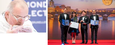 (左)モンドセレクション2025審査風景（右）プラハでの授賞式典の様子