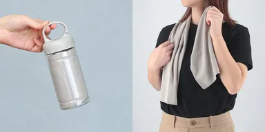 ボトル付 UVクールタオル