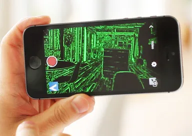 アプリ「MATRIX」フィルター使用イメージ