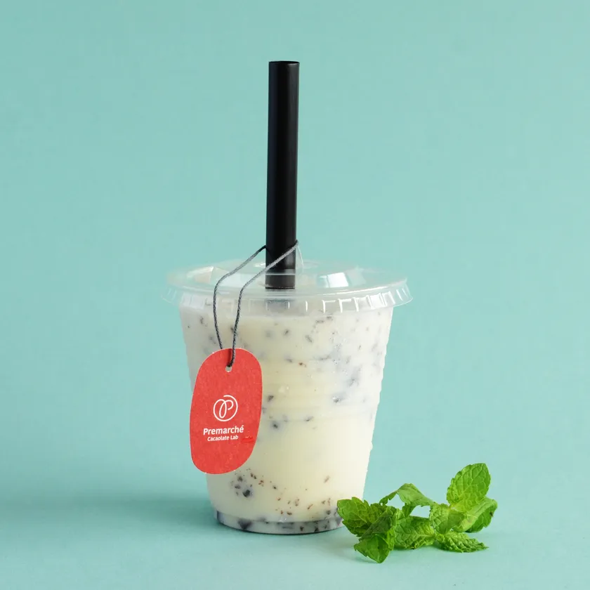 手作りチョコレートのミントフラッペ