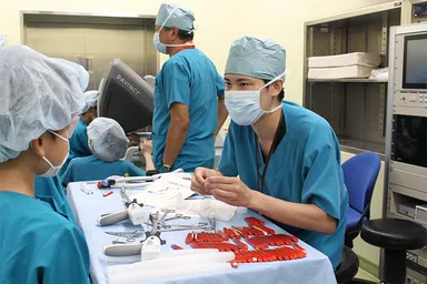 自動縫合機体験