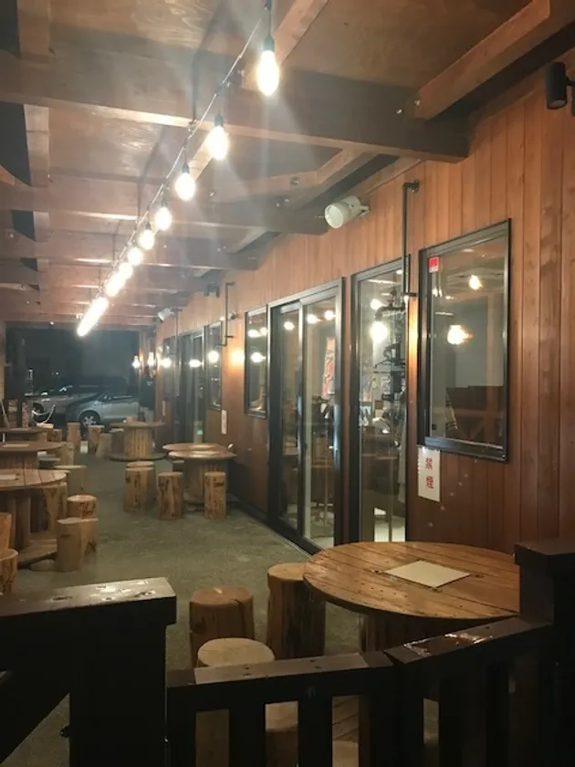 ペット同伴可のテラス席 夜景