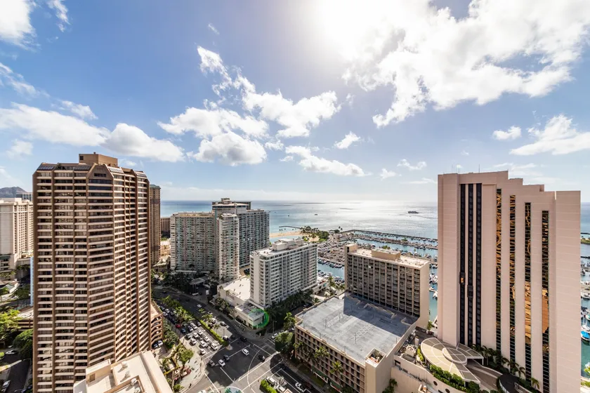 ハワイ民泊部屋からの眺め