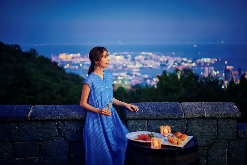 神戸ガーデンテラスバーで過ごす