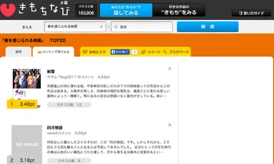 「きもちなび」映画ランキングサイト