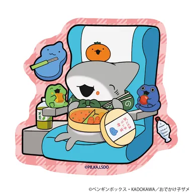 おでかけ子ザメ_ダイカットスマホステッカー(駅弁)