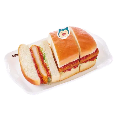 カビゴンのサルサチキンカツパン(カビゴンピック付き)