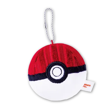 コメダ珈琲店のソファー柄生地モンスターボールキーホルダー