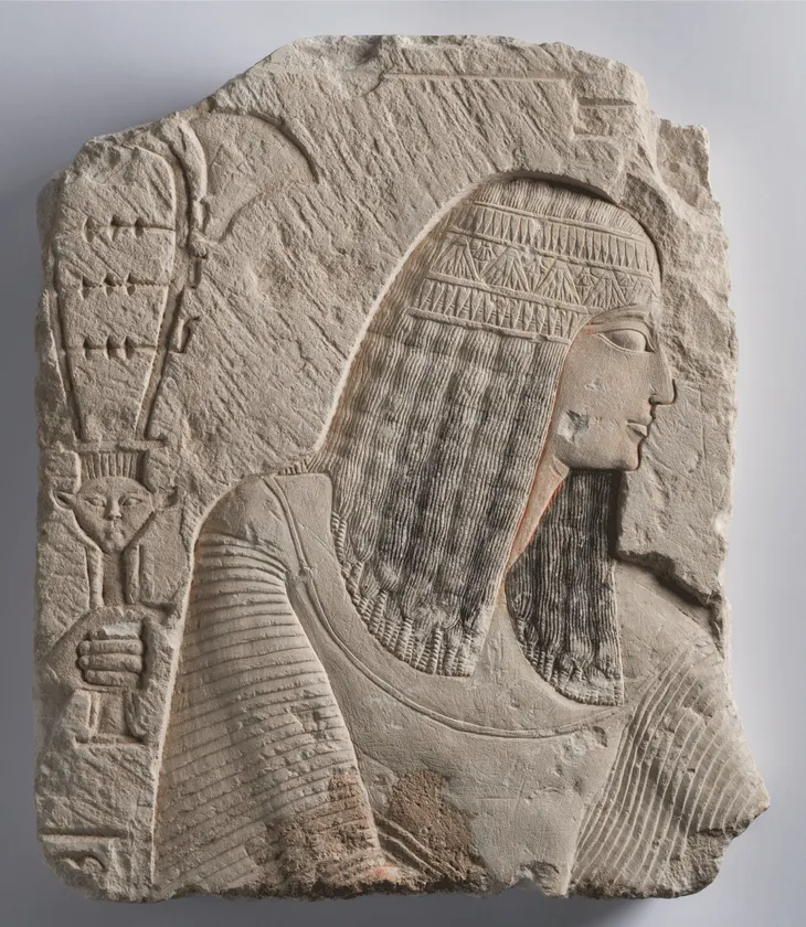 《貴族の男性のレリーフ》 前 1292～前 1075年頃 ブルックリン博物館蔵 Photo：Brooklyn Museum
