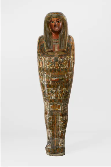 《神官ホル ( ホルス ) のカルトナージュとミイラ》  前 760～前 558年頃  ブルックリン博物館蔵  Photo：Brooklyn Museum