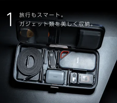 コードもガジェットも、美しくひとまとめ。