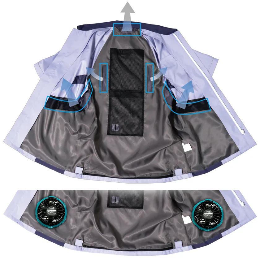 二層式で必要なところに風が抜ける