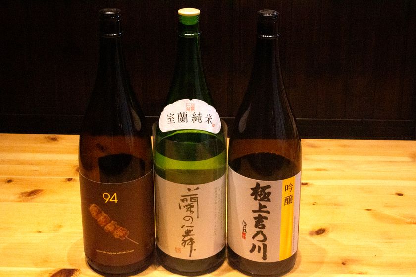 豊富な日本酒も用意
