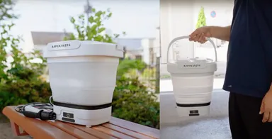 バケツ式で水源の必要なし