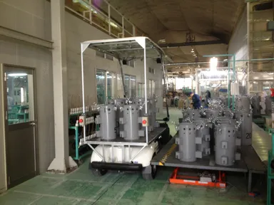 無人搬送カートの運搬カートとしての使用イメージ