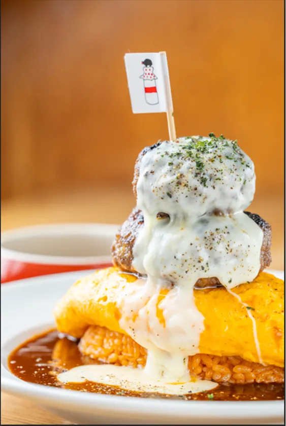 増量ハンバーグ デミグラスオムライス