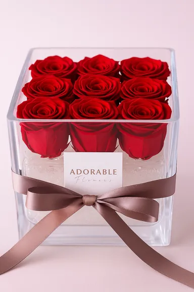 シャンパーニュにバラを浮かべたようなデザインの“CREA　CHANPANGE(クレアシャンパーニュ)”シリーズ。クリアのボックス入りでギフトにおすすめの一品です。