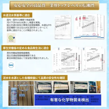 信頼の品質と安全性