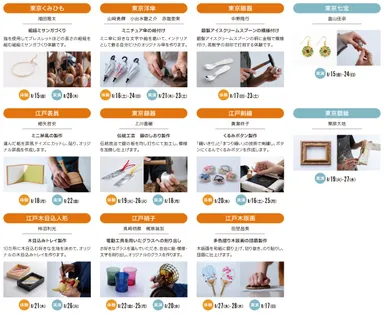 製作体験　制作実演の詳細