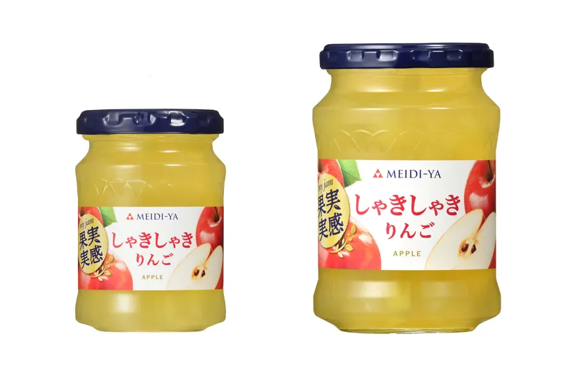 果実実感 しゃきしゃきりんごジャム150g、320g