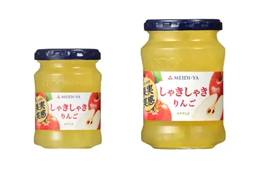 果実実感　しゃきしゃきりんごジャム150g、320g