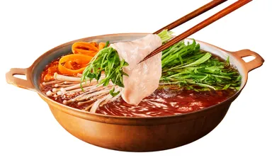 調理例(男梅しゃぶしゃぶ)