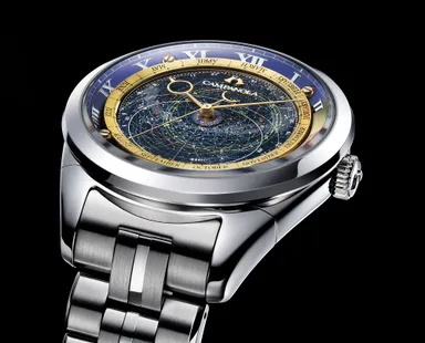 星空を映し出す文字盤