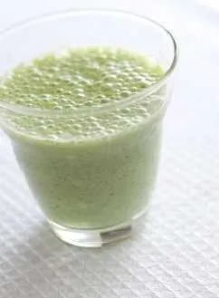 パイナップルと青じその豆乳風