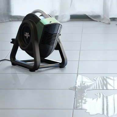 濡れた床の乾燥に