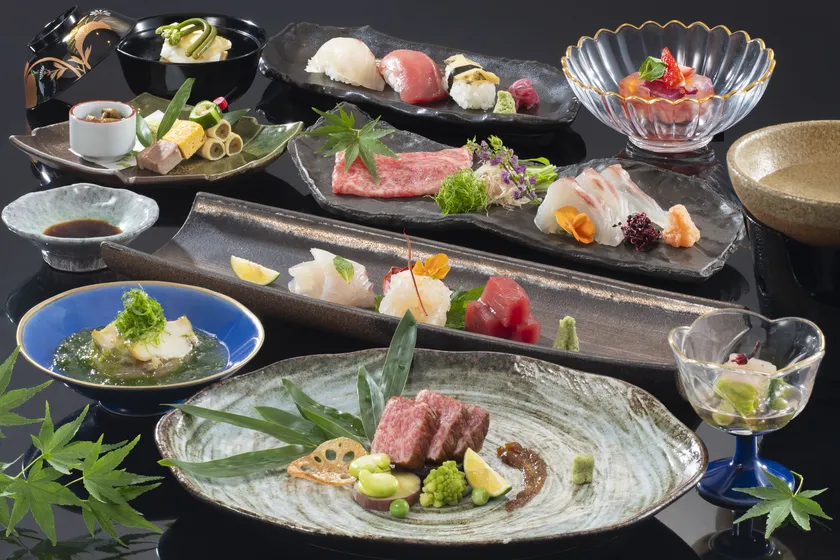 旬の食材を堪能できる会席料理