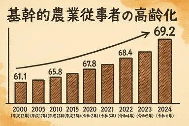 高齢化が進む日本の農業界
